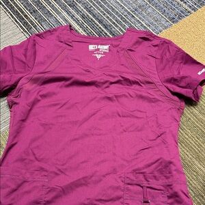 Grey's Anatomy V-Neck Scrub Top - Magenta